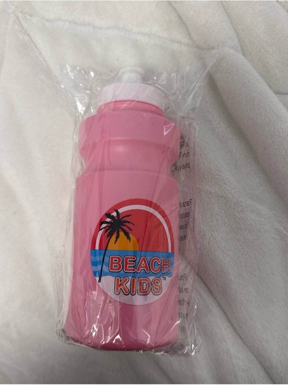 Source Unknown Pink Beach Kids Water Bottle with Sunset Graphic